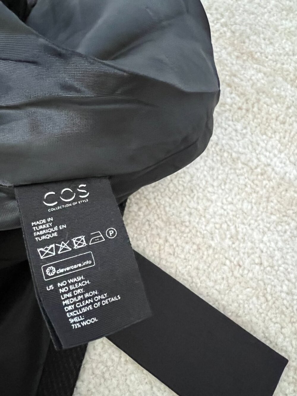 COS Wool Tie Up Wrap Office Academia Dress With Pockets 4 - Picture 9 of 10